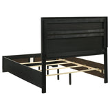 Miranda 54-inch Upholstered Full Panel Bed Black - 206360F