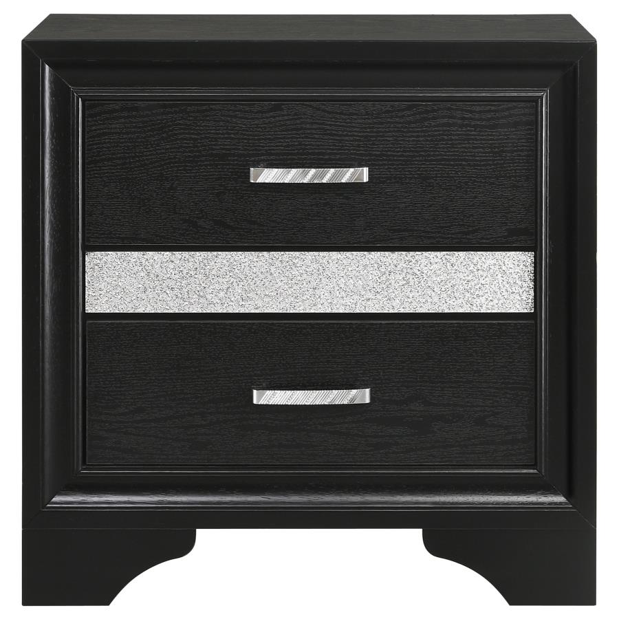 Miranda 4-piece Eastern King Bedroom Set Black - 206360KE-S4