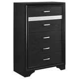 Miranda 5-piece California King Bedroom Set Black - 206360KW-S5