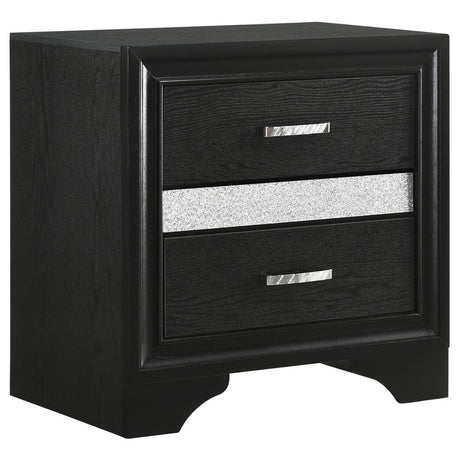 Miranda 5-piece Eastern King Bedroom Set Black - 206361KE-S5