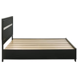 Miranda 51-inch Wood Eastern King Storage Panel Bed Black - 206361KE