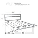 Miranda 5-piece California King Bedroom Set Black - 206361KW-S5