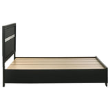 Miranda 51-inch Wood Queen Storage Panel Bed Black - 206361Q
