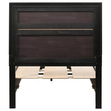 Miranda 51-inch Wood Twin Storage Panel Bed Black - 206361T