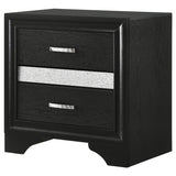 Miranda 3-drawer Nightstand Bedside Table Black - 206362
