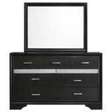 Miranda 7-drawer Dresser with Mirror Black - 206363M