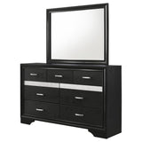 Miranda 7-drawer Dresser with Mirror Black - 206363M