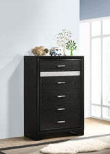 Miranda 6-drawer Bedroom Chest Black - 206365