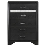 Miranda 6-drawer Bedroom Chest Black - 206365