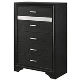 Miranda 6-drawer Bedroom Chest Black - 206365