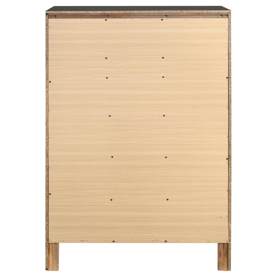 Miranda 6-drawer Bedroom Chest Black - 206365