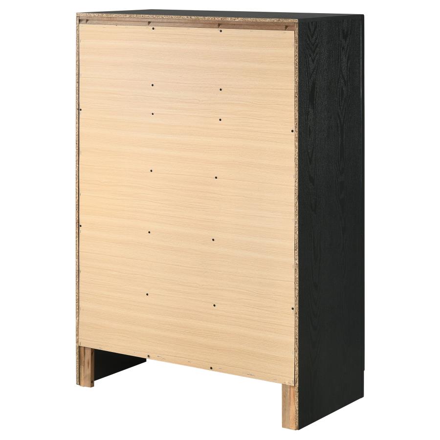 Miranda 6-drawer Bedroom Chest Black - 206365
