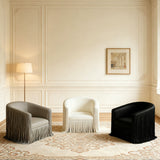 Isle - Swivel Chair With Fringe Accent