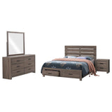 Brantford 4-piece Queen Bedroom Set Barrel Oak - 207040Q-S4