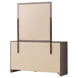 Brantford 6-drawer Dresser with Mirror Barrel Oak - 207043M