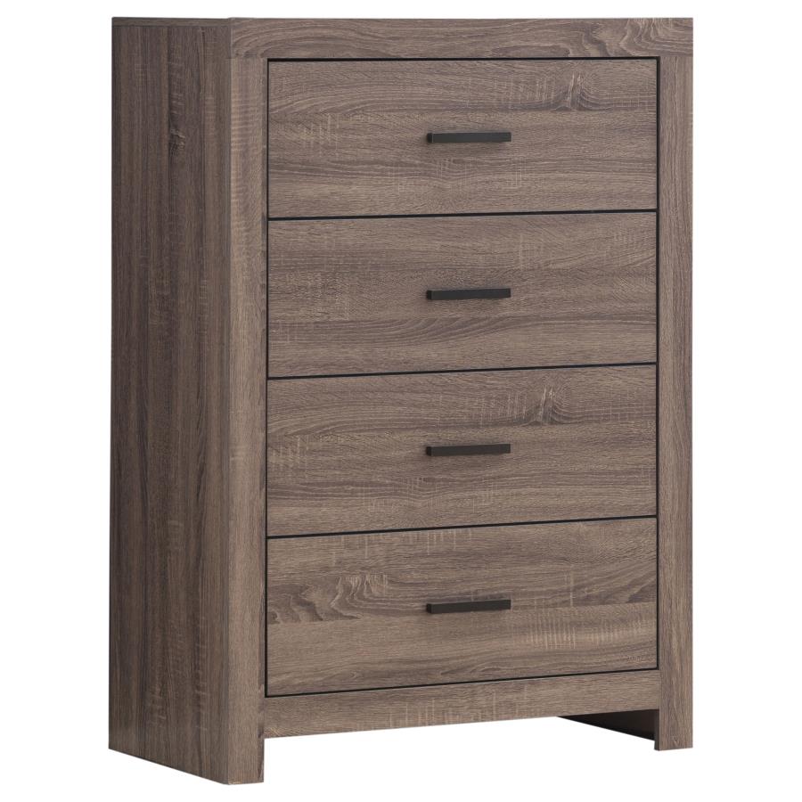 Brantford 4-drawer Bedroom Chest Barrel Oak - 207045