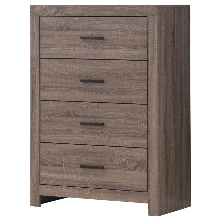Brantford 4-drawer Bedroom Chest Barrel Oak - 207045