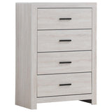 Brantford 5-piece Eastern King Bedroom Set Coastal White - 207050KE-S5