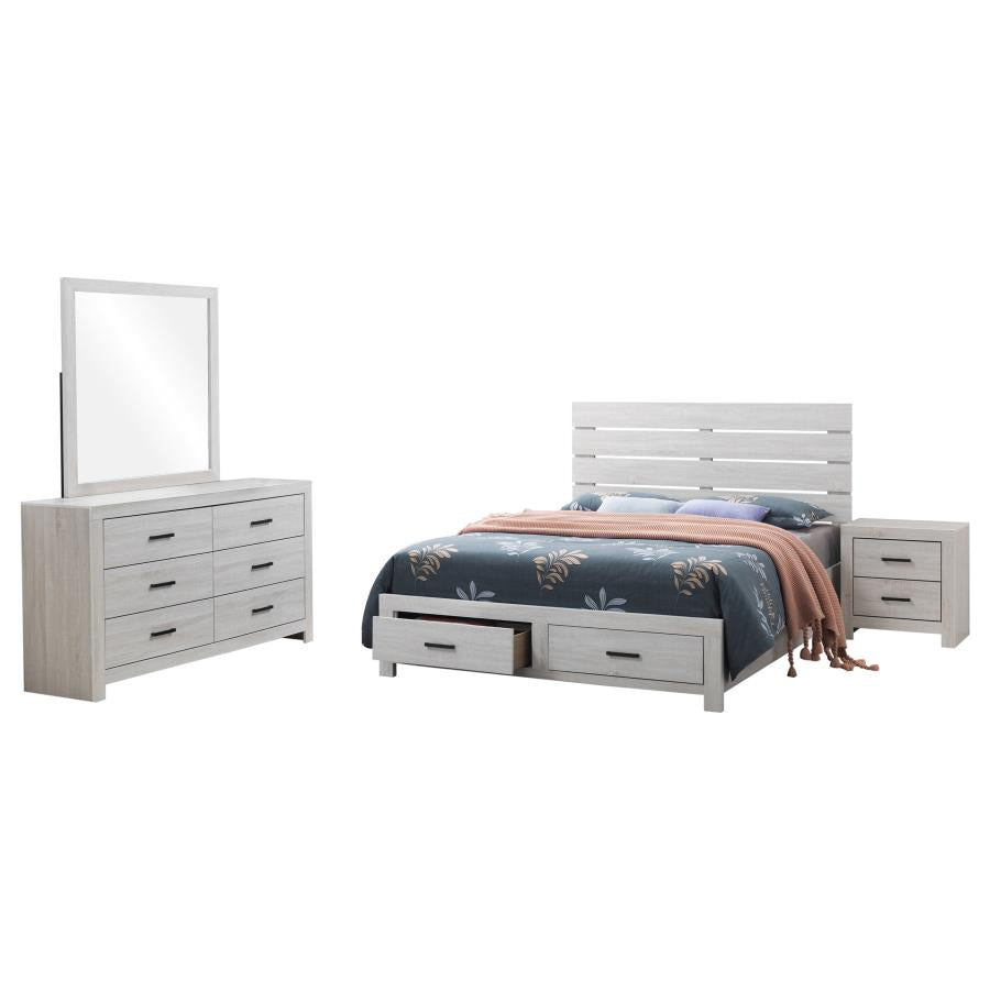 Brantford 4-piece Queen Bedroom Set Coastal White - 207050Q-S4