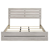 Brantford Wood Eastern King Panel Bed Coastal White - 207051KE