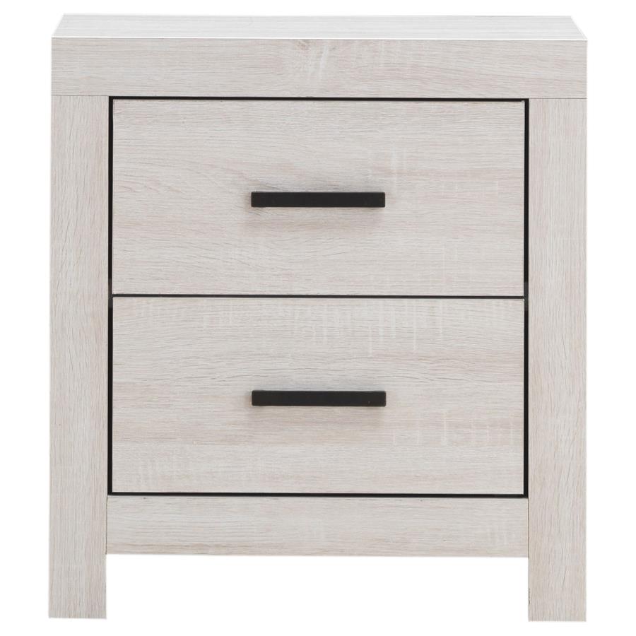 Brantford 2-drawer Nightstand Coastal White - 207052