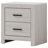 Brantford 2-drawer Nightstand Coastal White - 207052
