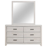 Brantford 6-drawer Dresser with Mirror Coastal White - 207053M