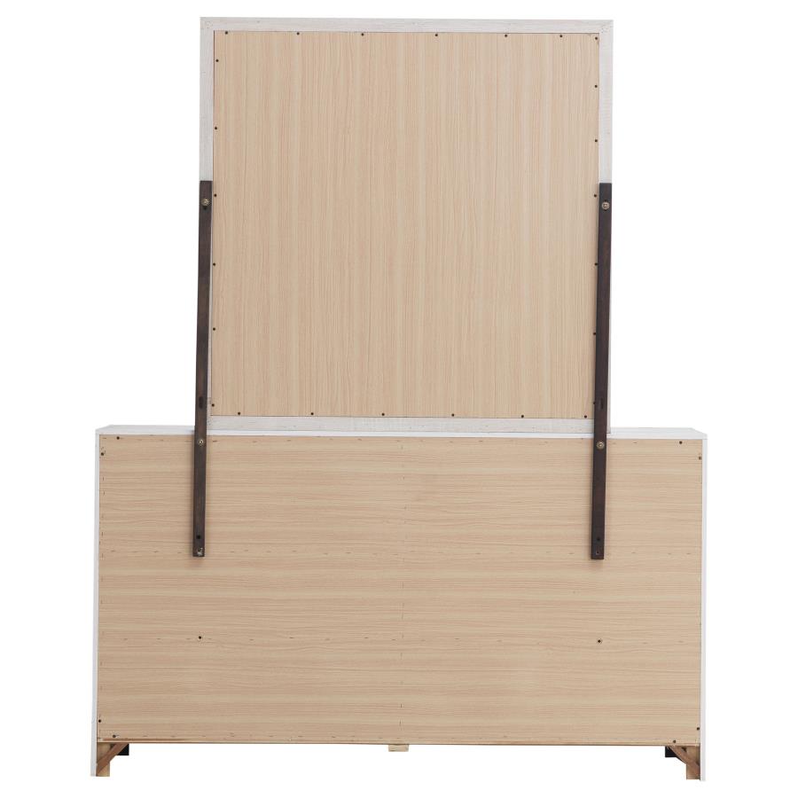 Brantford 6-drawer Dresser with Mirror Coastal White - 207053M