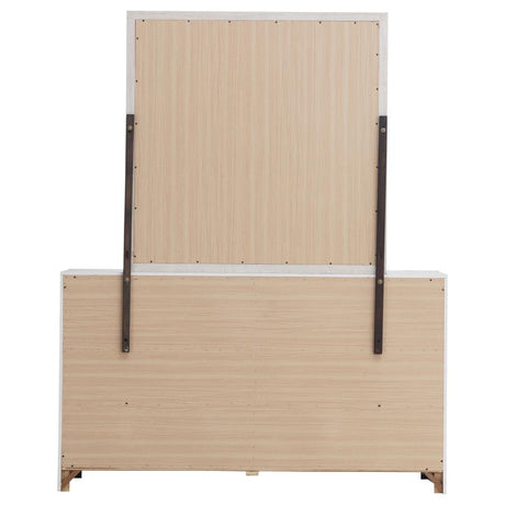 Brantford 6-drawer Dresser with Mirror Coastal White - 207053M