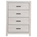Brantford 4-drawer Bedroom Chest Coastal White - 207055