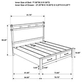 Hazlewood 5-piece Eastern King Bedroom Set Vineyard Oak - 207530KE-S5