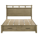 Hazlewood 59-inch Eastern King Storage Bed Vineyard Oak - 207530KE