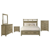 Hazlewood 5-piece Queen Bedroom Set Vineyard Oak - 207530Q-S5