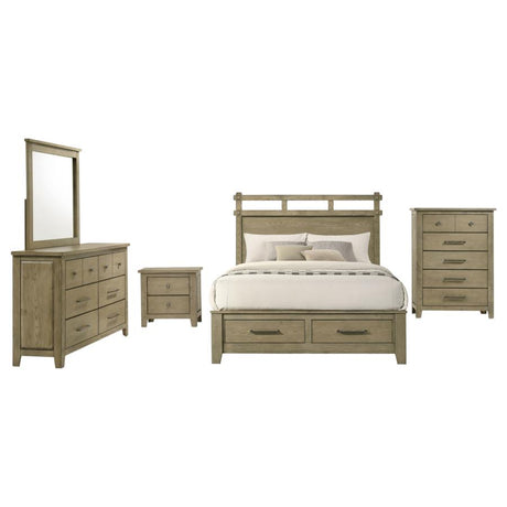 Hazlewood 5-piece Queen Bedroom Set Vineyard Oak - 207530Q-S5