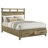 Hazlewood 59-inch Queen Panel Storage Bed Vineyard Oak - 207530Q