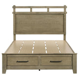 Hazlewood 59-inch Queen Panel Storage Bed Vineyard Oak - 207530Q