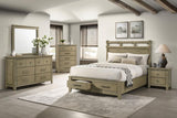 Hazlewood 59-inch Queen Panel Storage Bed Vineyard Oak - 207530Q