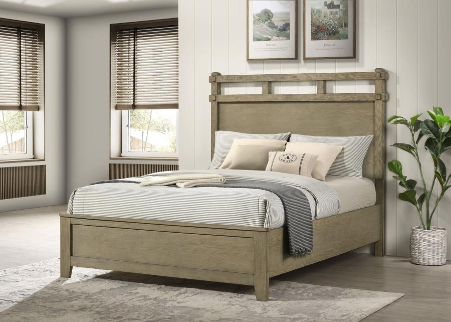 Hazlewood 61-inch Queen Panel Bed Vineyard Oak - 207531Q