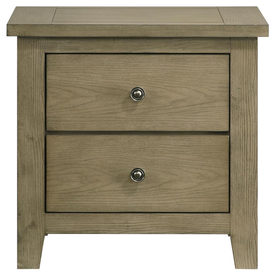 Hazlewood 2-drawer Nightstand Bedside Table Vineyard Oak - 207532