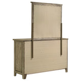 Hazlewood 6-drawer Bedroom Dresser with Mirror Vineyard Oak - 207533M