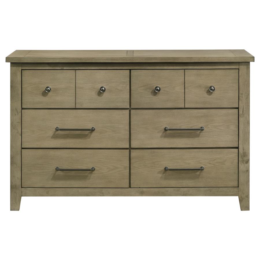 Hazlewood 6-drawer Bedroom Dresser Cabinet Vineyard Oak - 207533