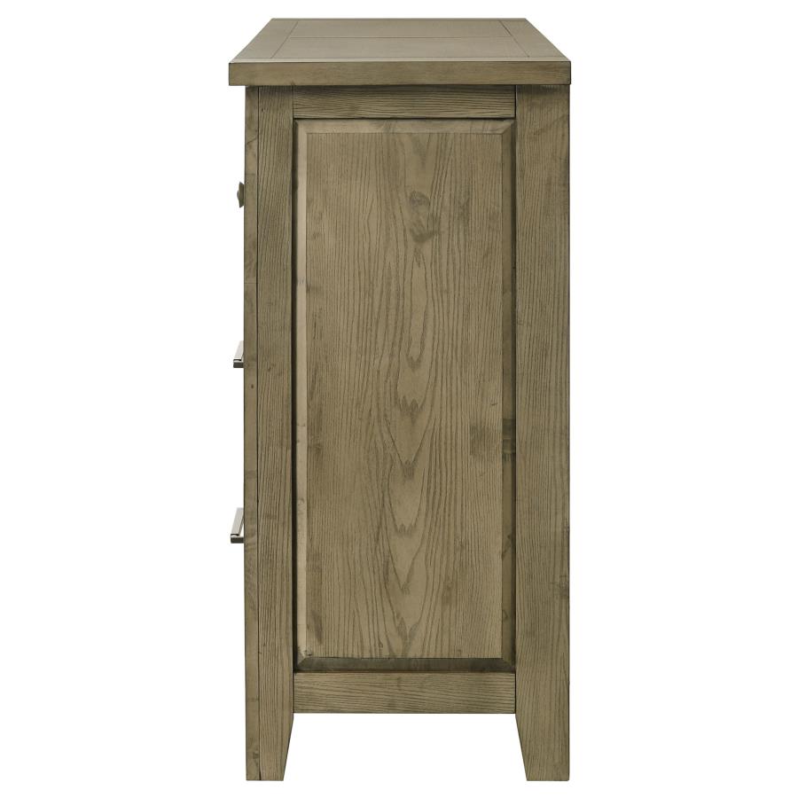 Hazlewood 6-drawer Bedroom Dresser Cabinet Vineyard Oak - 207533