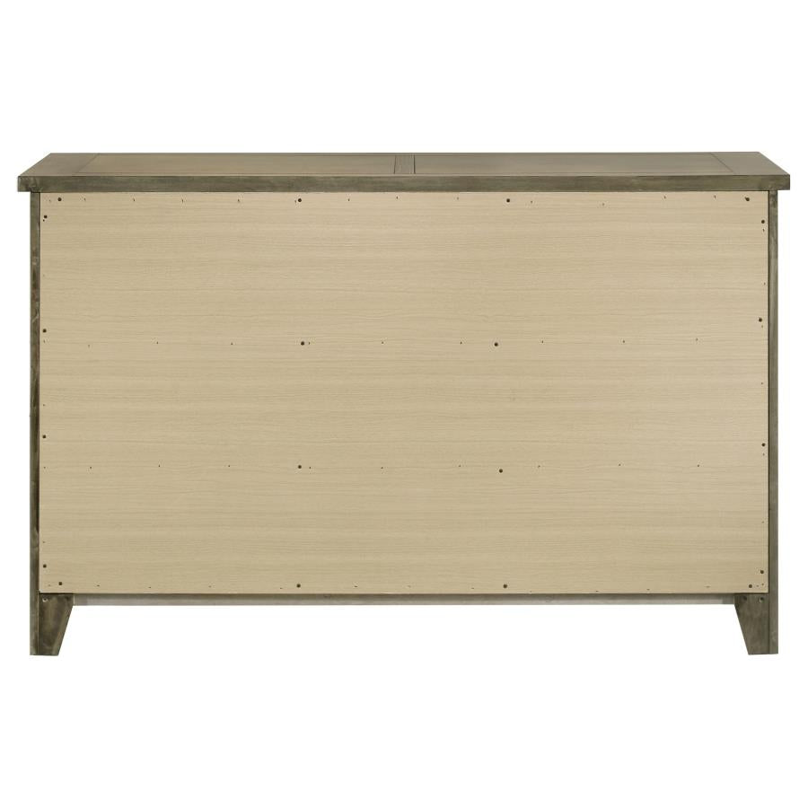 Hazlewood 6-drawer Bedroom Dresser Cabinet Vineyard Oak - 207533