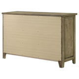 Hazlewood 6-drawer Bedroom Dresser Cabinet Vineyard Oak - 207533