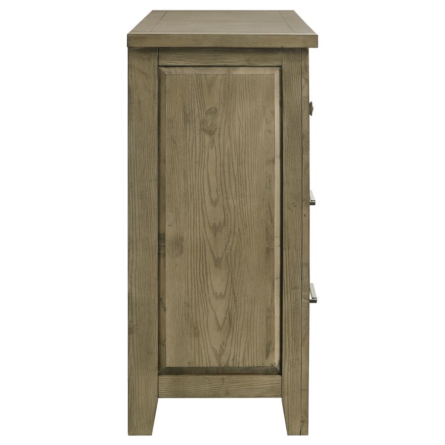 Hazlewood 6-drawer Bedroom Dresser Cabinet Vineyard Oak - 207533