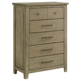 Hazlewood 5-drawer Bedroom Chest of Drawers Vineyard Oak - 207535