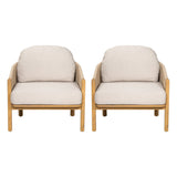 Grotta - Outdoor Wood Club Chair (Set of 2)