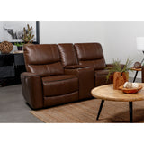 Denson - Power Reclining Loveseat With Console And USB Port