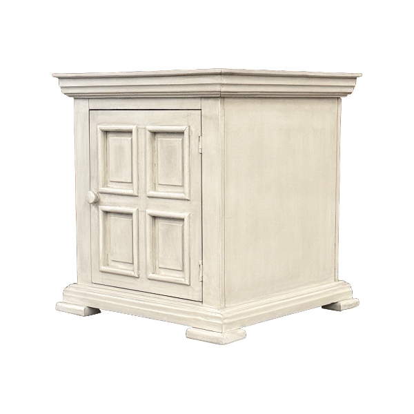 VO Castle Pure Moon End Table - VO CASTLE END TABLE, PURE MOON
