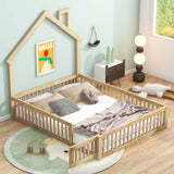 House Platform Bed With Guardrail